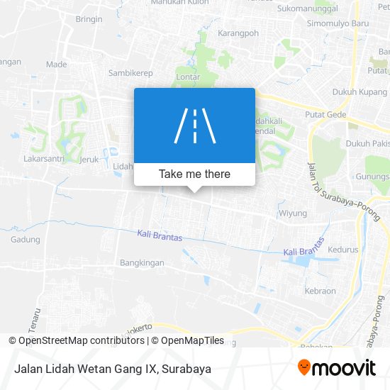 Jalan Lidah Wetan Gang IX map