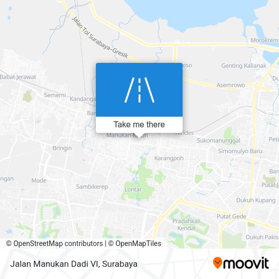 Jalan Manukan Dadi VI map