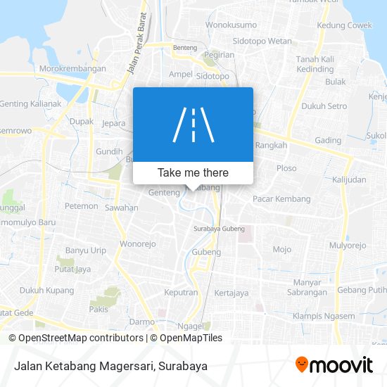 Jalan Ketabang Magersari map