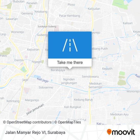 Jalan Manyar Rejo VI map