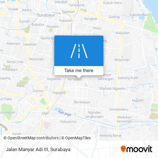 Jalan Manyar Adi III map