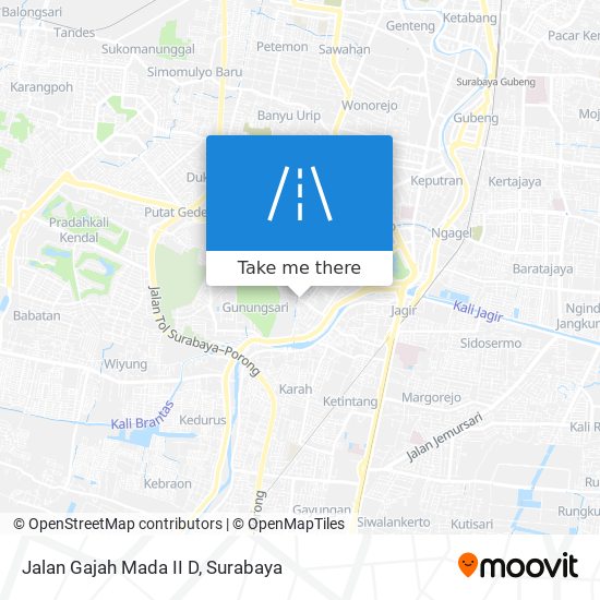 Jalan Gajah Mada II D map