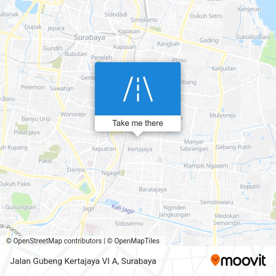 Jalan Gubeng Kertajaya VI A map