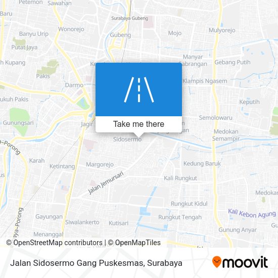 Jalan Sidosermo Gang Puskesmas map