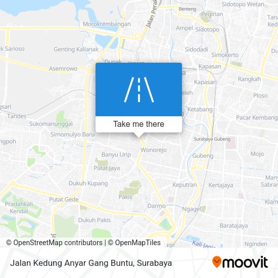 Jalan Kedung Anyar Gang Buntu map