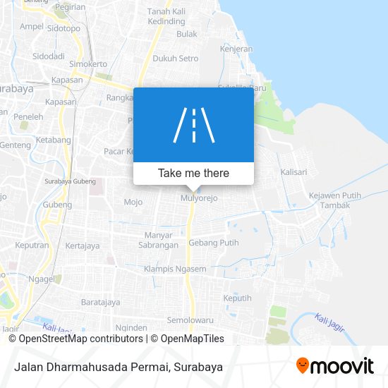 Jalan Dharmahusada Permai map