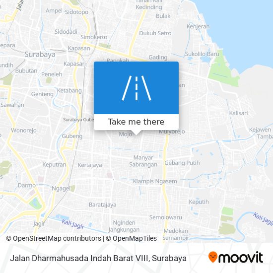 Jalan Dharmahusada Indah Barat VIII map