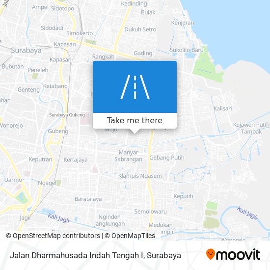 Jalan Dharmahusada Indah Tengah I map