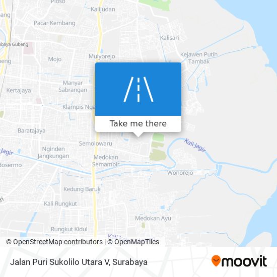 Jalan Puri Sukolilo Utara V map