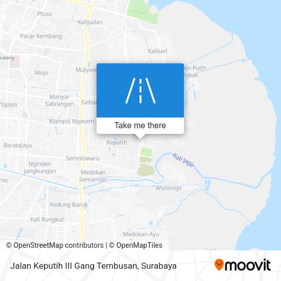 Jalan Keputih III Gang Tembusan map