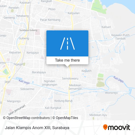 Jalan Klampis Anom XIII map