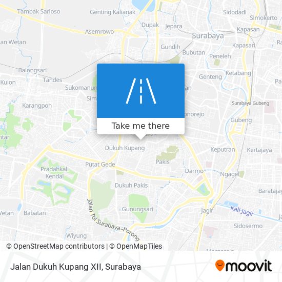 Jalan Dukuh Kupang XII map