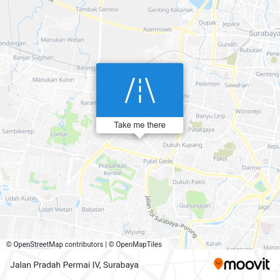 Jalan Pradah Permai IV map