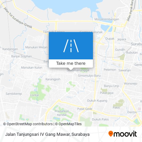 Jalan Tanjungsari IV Gang Mawar map