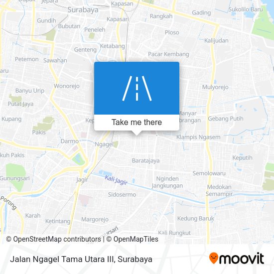 Jalan Ngagel Tama Utara III map