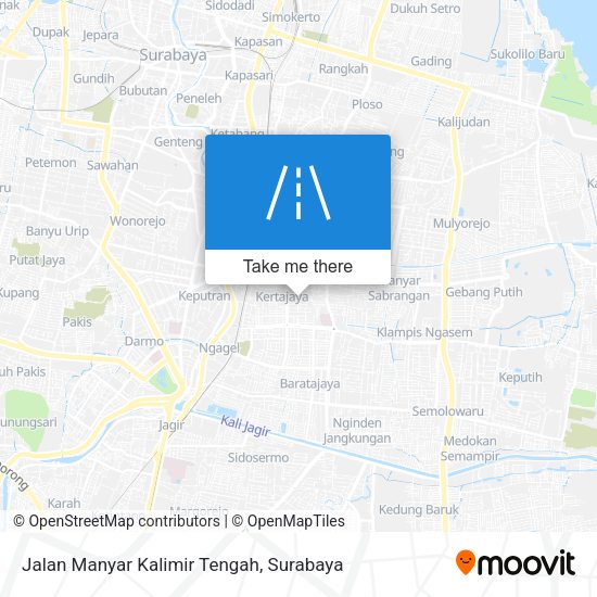 Jalan Manyar Kalimir Tengah map