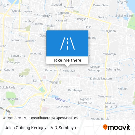Jalan Gubeng Kertajaya IV D map