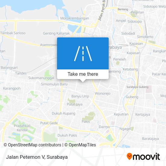 Jalan Petemon V map