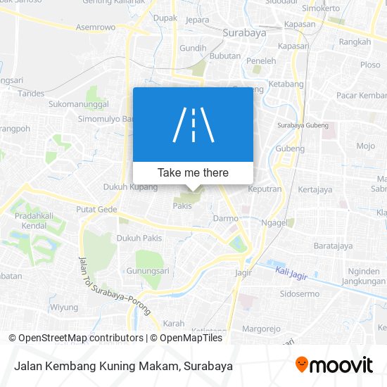 Jalan Kembang Kuning Makam map