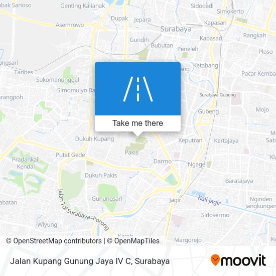 Jalan Kupang Gunung Jaya IV C map