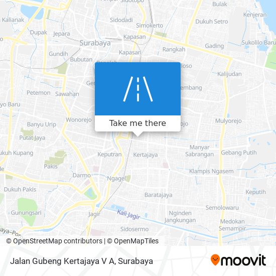 Jalan Gubeng Kertajaya V A map
