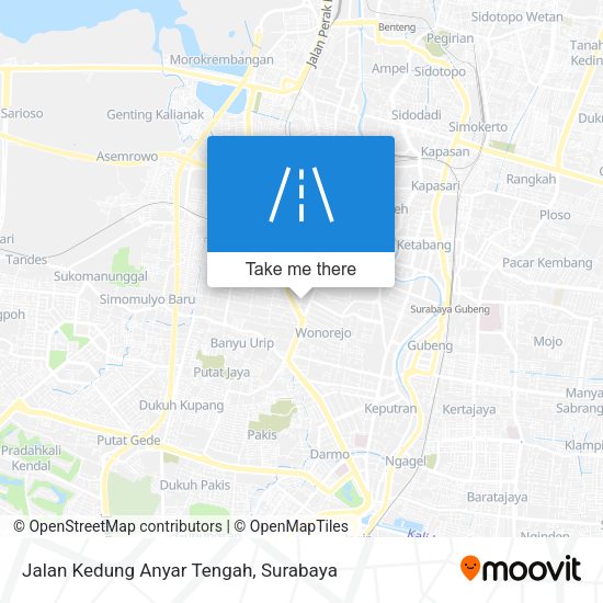 Jalan Kedung Anyar Tengah map