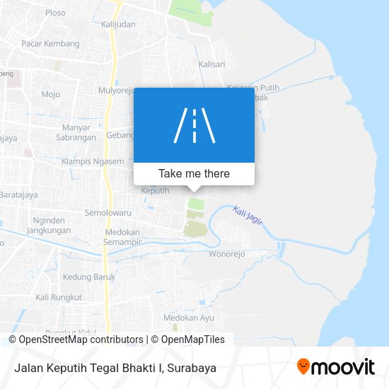 Jalan Keputih Tegal Bhakti I map