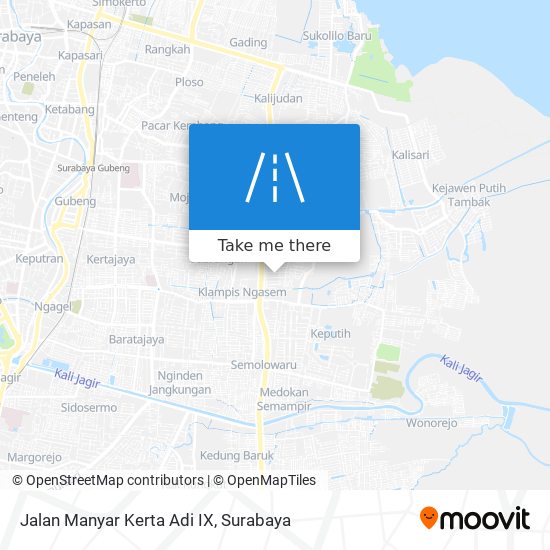 Jalan Manyar Kerta Adi IX map