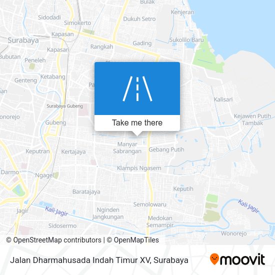 Jalan Dharmahusada Indah Timur XV map