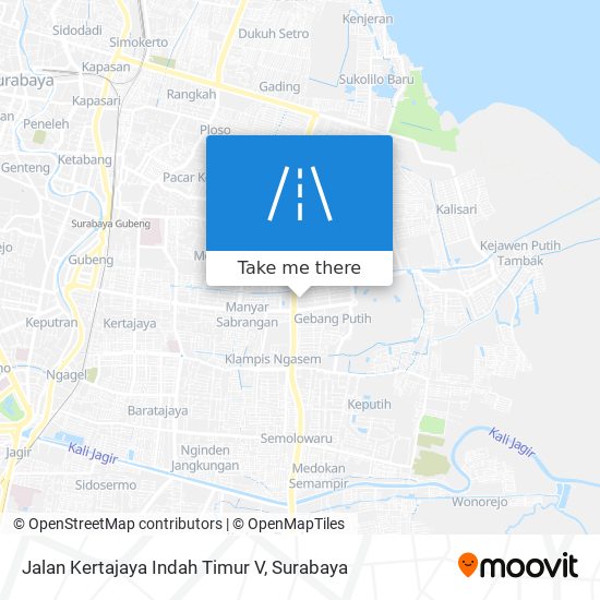 Jalan Kertajaya Indah Timur V map