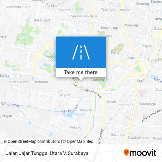 Jalan Jajar Tunggal Utara V map