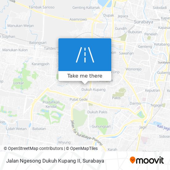 Jalan Ngesong Dukuh Kupang II map