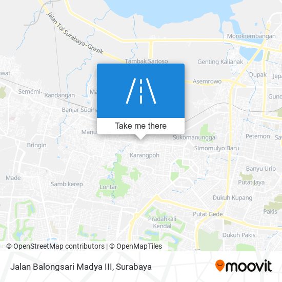 Jalan Balongsari Madya III map