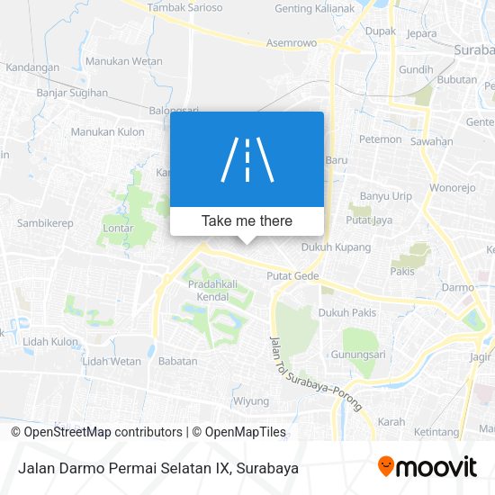 Jalan Darmo Permai Selatan IX map