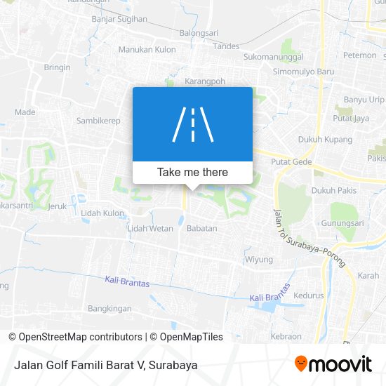 Jalan Golf Famili Barat V map