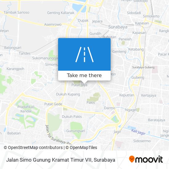 Jalan Simo Gunung Kramat Timur VII map