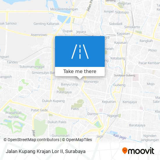 Jalan Kupang Krajan Lor II map