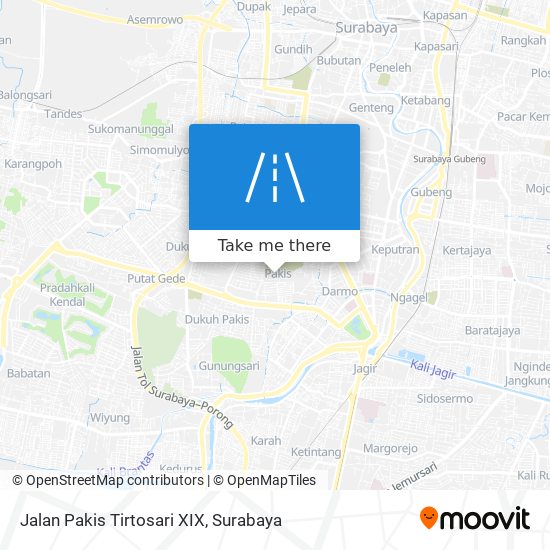 Jalan Pakis Tirtosari XIX map