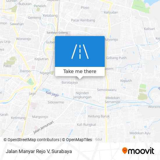 Jalan Manyar Rejo V map
