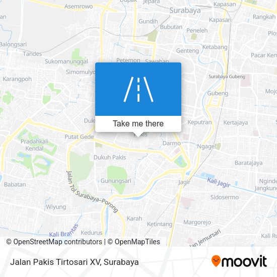 Jalan Pakis Tirtosari XV map