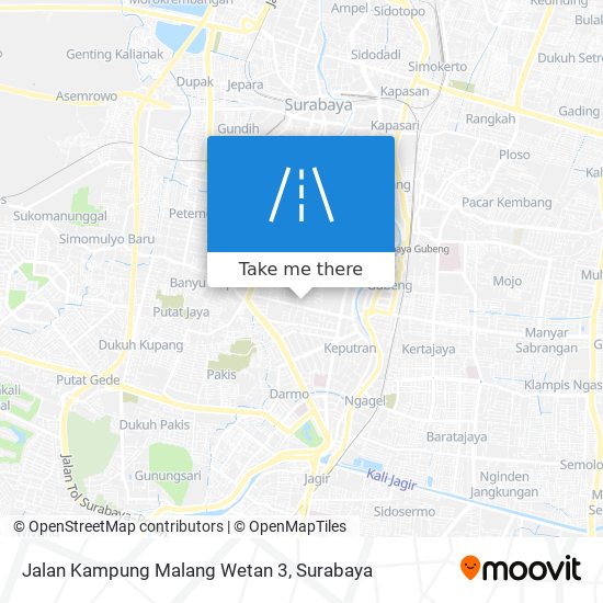 Jalan Kampung Malang Wetan 3 map