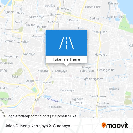 Jalan Gubeng Kertajaya X map