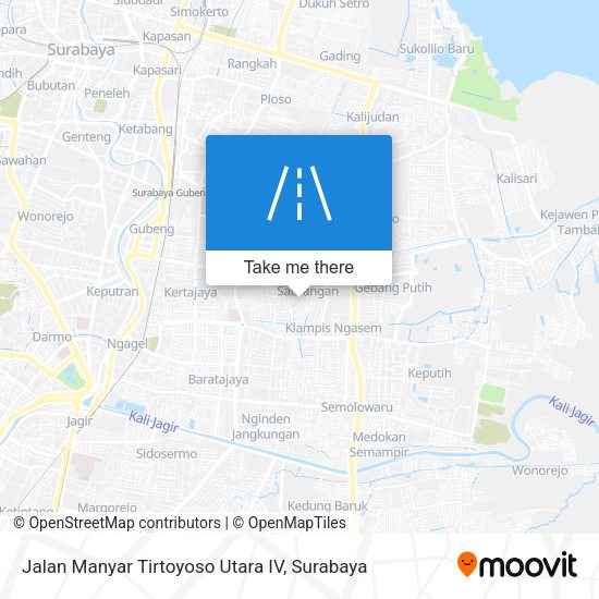 Jalan Manyar Tirtoyoso Utara IV map