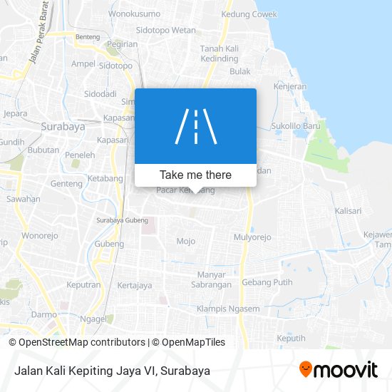 Jalan Kali Kepiting Jaya VI map