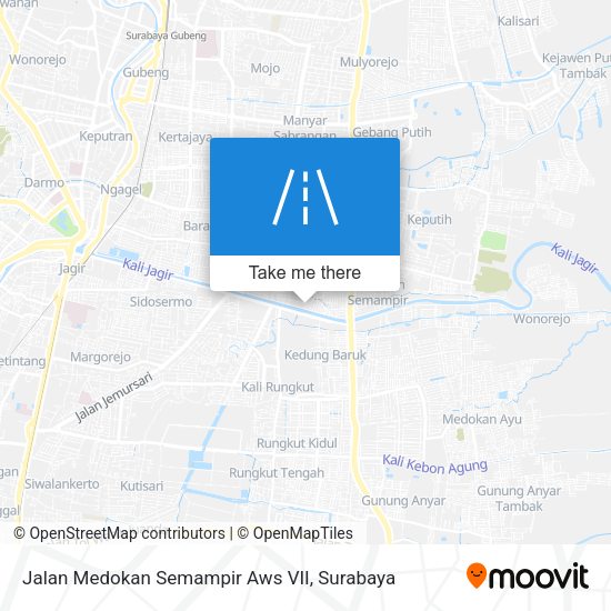 Jalan Medokan Semampir Aws VII map