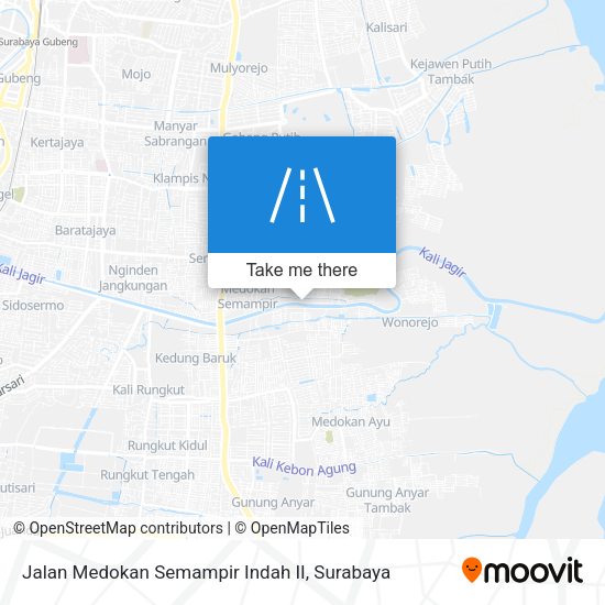 Jalan Medokan Semampir Indah II map