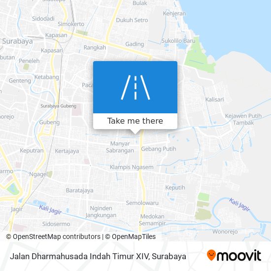 Jalan Dharmahusada Indah Timur XIV map