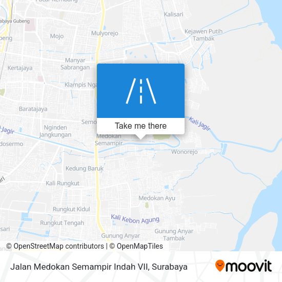 Jalan Medokan Semampir Indah VII map