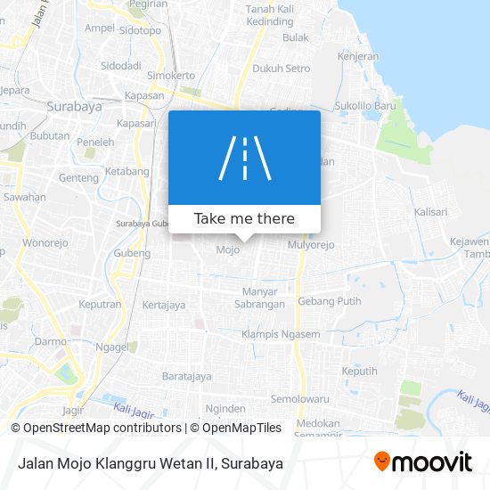 Jalan Mojo Klanggru Wetan II map