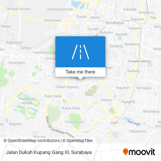 Jalan Dukuh Kupang Gang III map